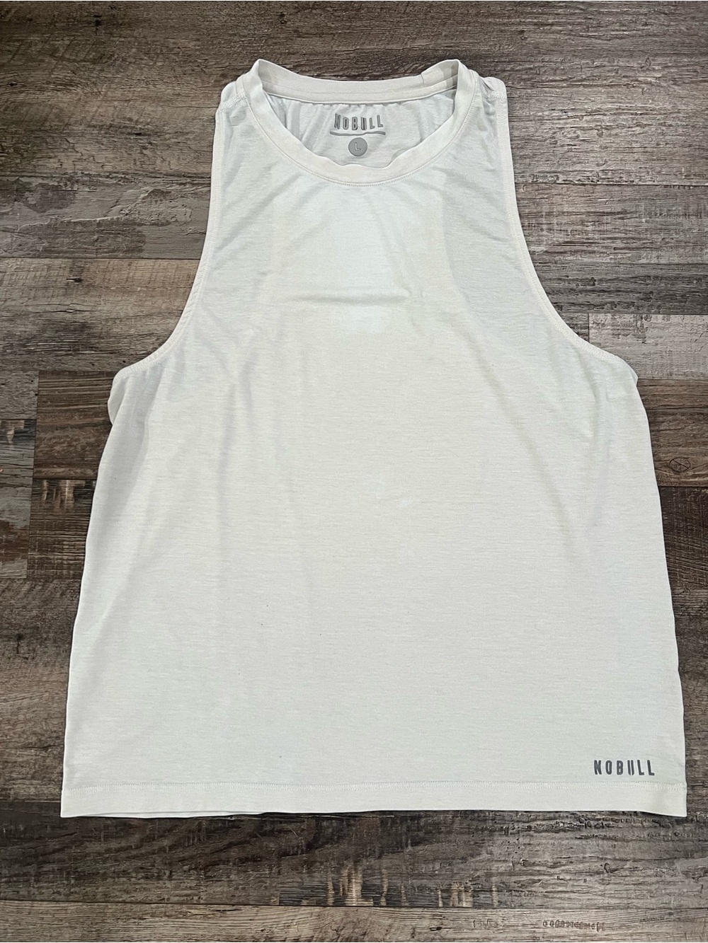 NOBULL Women’s White Sleeveless Training Tank - Large